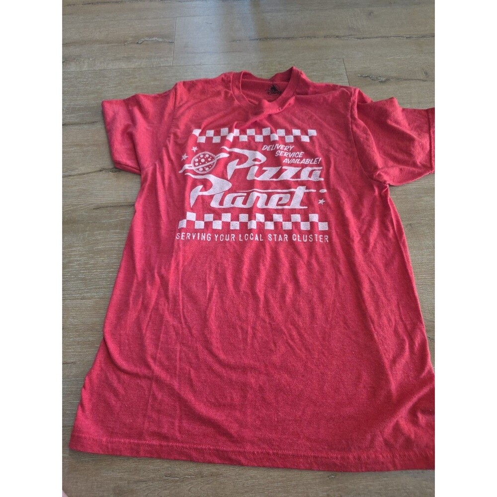 Disney Pixar T-Shirt Men Medium Red Toy Story Pizza Planet Graphic Tee